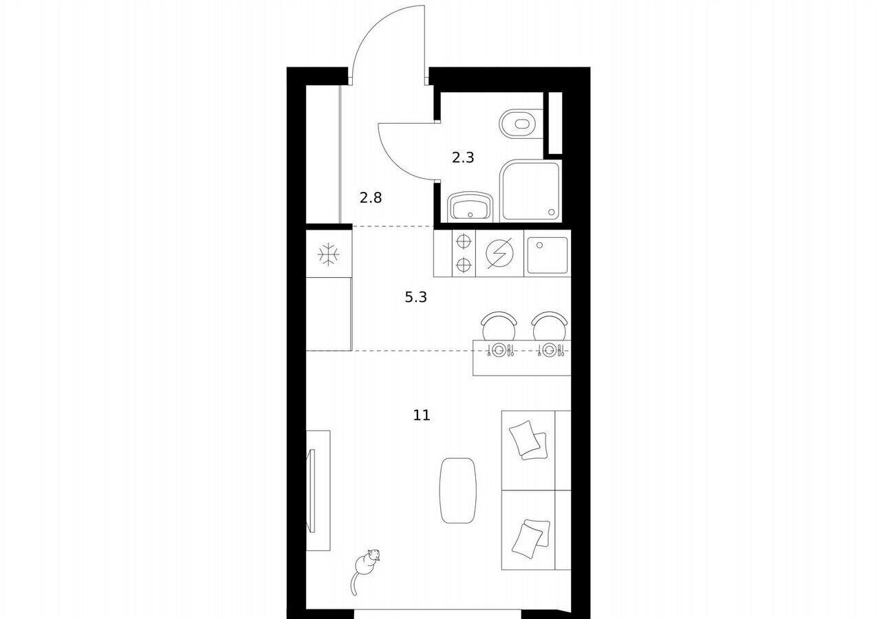 квартира г Москва метро Озерная ул Никулинская з/у 33 А/Б, корп. 4. 3 фото 1