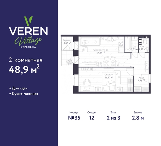 ЖК «VEREN VILLAGE стрельна» метро Кировский Завод метро Нарвская р-н Петродворцовый ш Красносельское З 5, Проспект Ветеранов, Ленинский Проспект, Автово фото