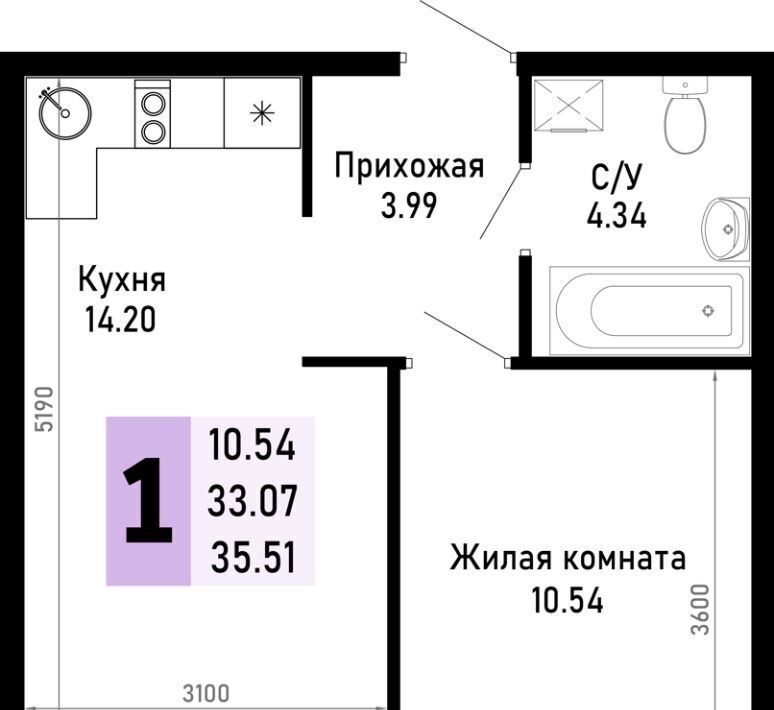 квартира р-н Анапский х Нижняя Гостагайка Анапа муниципальный округ фото 1