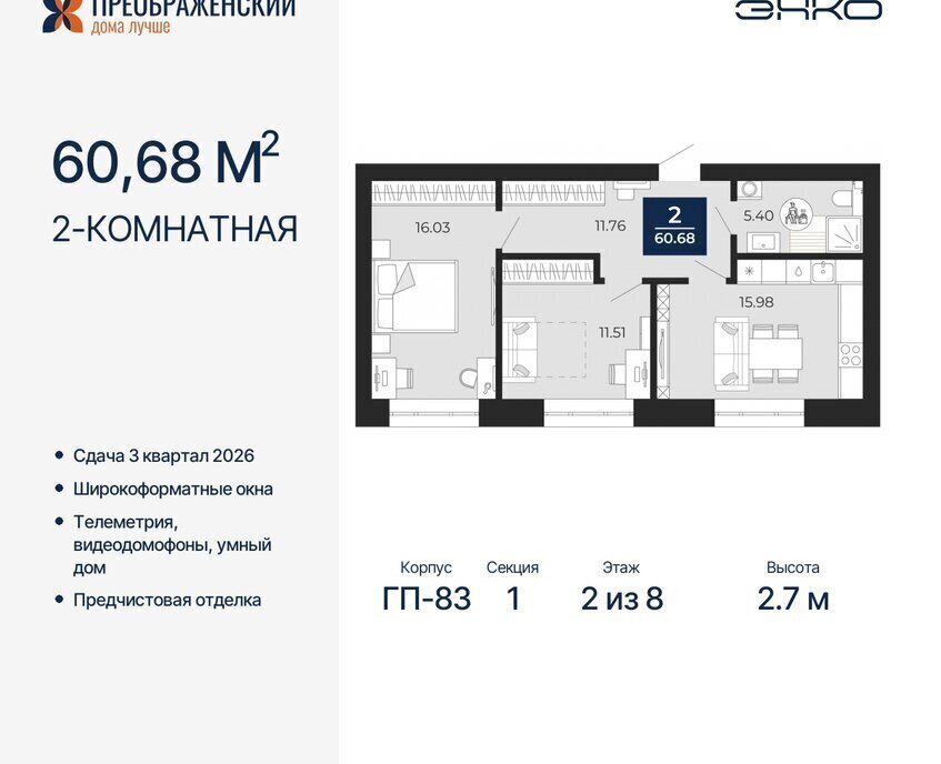 квартира г Новый Уренгой мкр Славянский фото 1