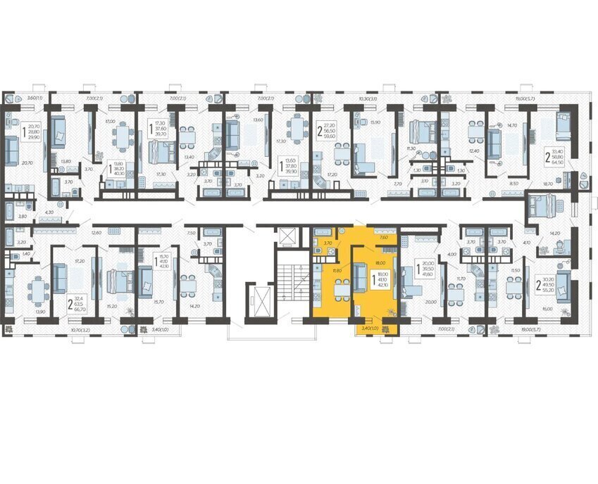 квартира г Краснодар микрорайон 9-й километр ул Ярославская 115/5 фото 2