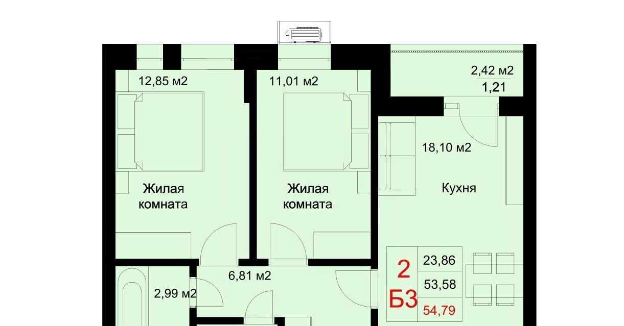 квартира г Казань ул Рауиса Гареева 78б Проспект Победы фото 1