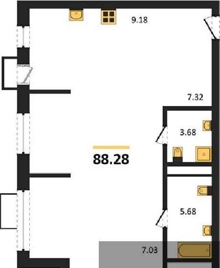 квартира г Воронеж р-н Железнодорожный наб Чуева 7 фото 1