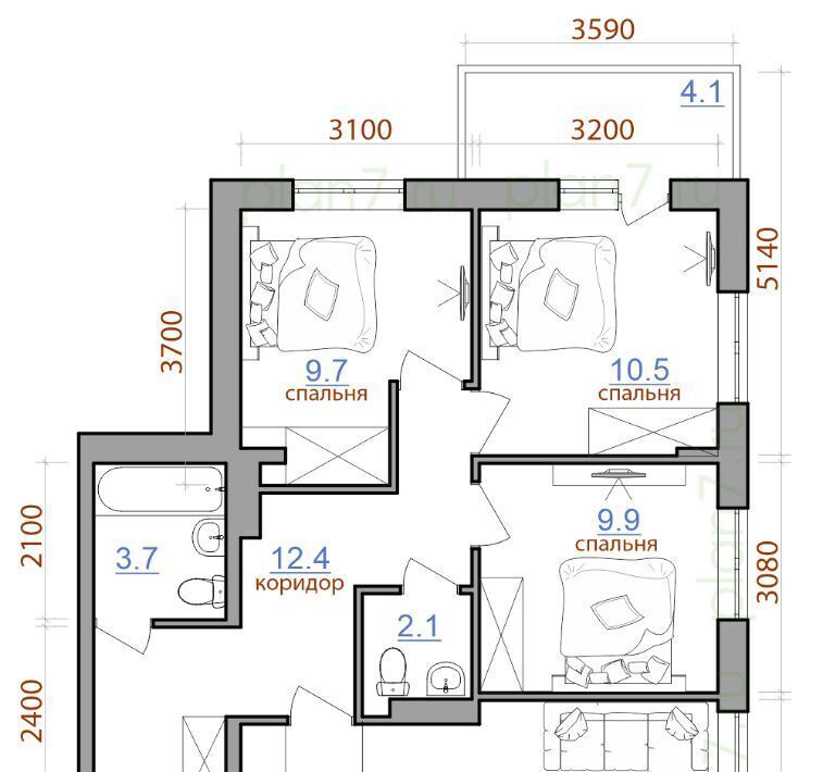 квартира г Иркутск р-н Ленинский Ново-Ленино 2 1-й Ленинский квартал тер. фото 1