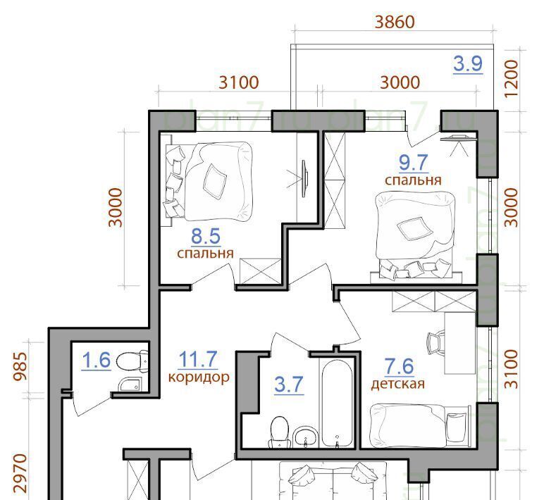 квартира г Иркутск р-н Ленинский Ново-Ленино 1 1-й Ленинский квартал тер. фото 1