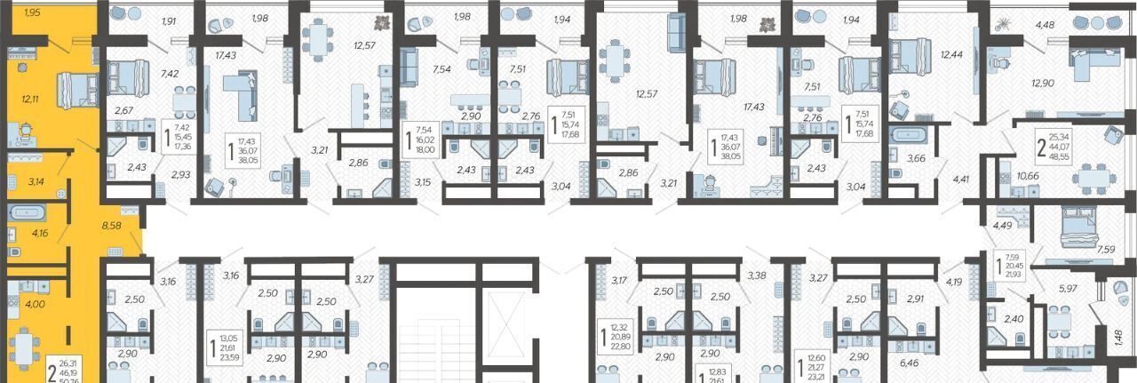 квартира г Сочи р-н Хостинский микрорайон Бытха ул Ясногорская 16/2к 2 фото 2