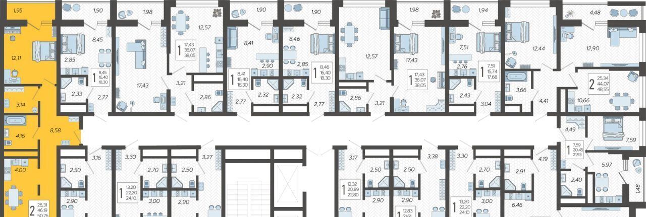 квартира г Сочи р-н Хостинский микрорайон Бытха ул Ясногорская 16/2к 2 фото 2