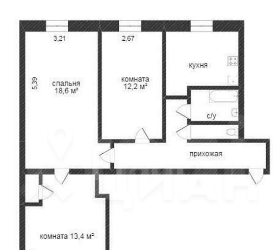 квартира г Казань Козья слобода ул Бондаренко 34 фото 2