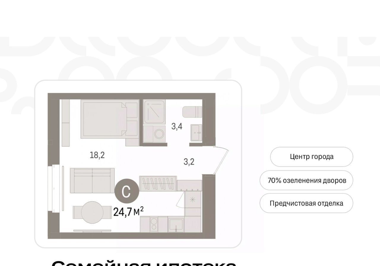 квартира г Тюмень р-н Ленинский На Минской жилой комплекс фото 1