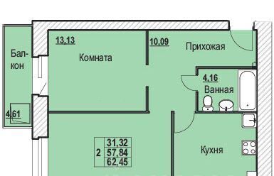 квартира г Ярославль р-н Фрунзенский ул Шпальная 30 фото 1