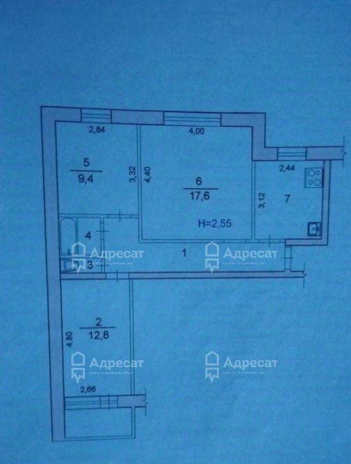 квартира г Волгоград р-н Ворошиловский ул Чигиринская 2 фото 13