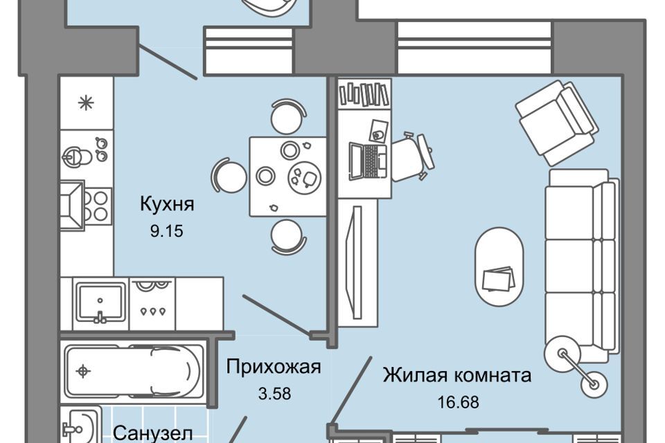 квартира г Киров р-н Ленинский ул Дмитрия Козулева 1 Киров городской округ фото 1