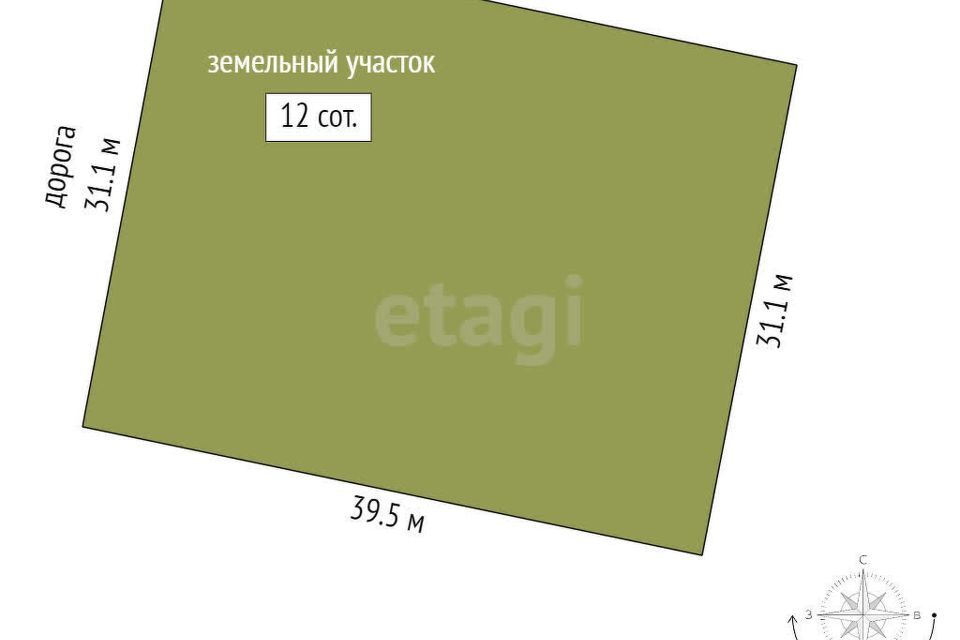 земля р-н Медведевский д Нолька Йошкар-Ола городской округ, Кедровая, 13 фото 7