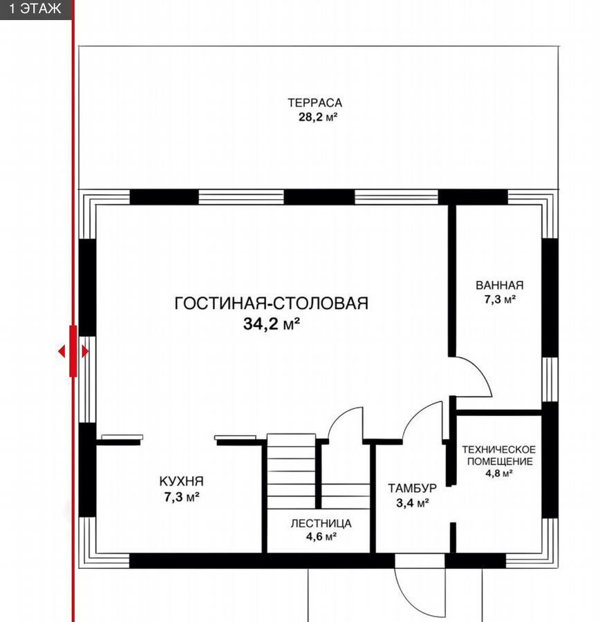 дом р-н Тосненский д Пустынка Московское шоссе, 27 км, коттеджный пос. Лето, Никольское фото 2