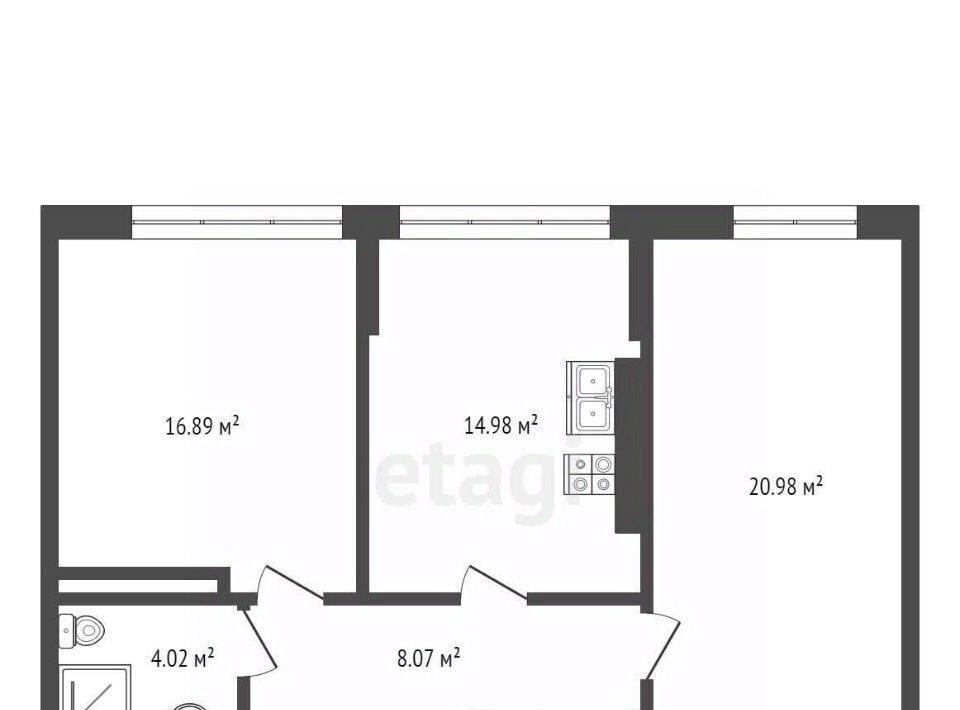 квартира г Ярославль р-н Красноперекопский ш Силикатное 17а фото 25