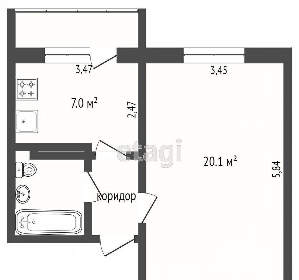 квартира г Усинск ул Молодежная 22 фото 8