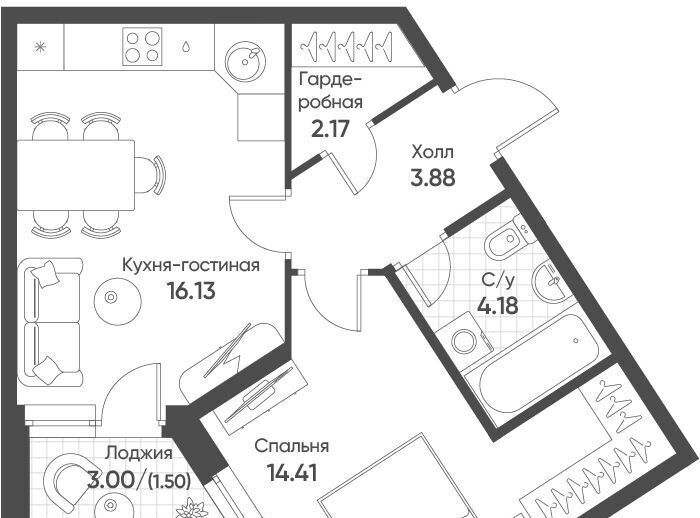 квартира г Екатеринбург Ботаническая Солнечный жилрайон фото 1