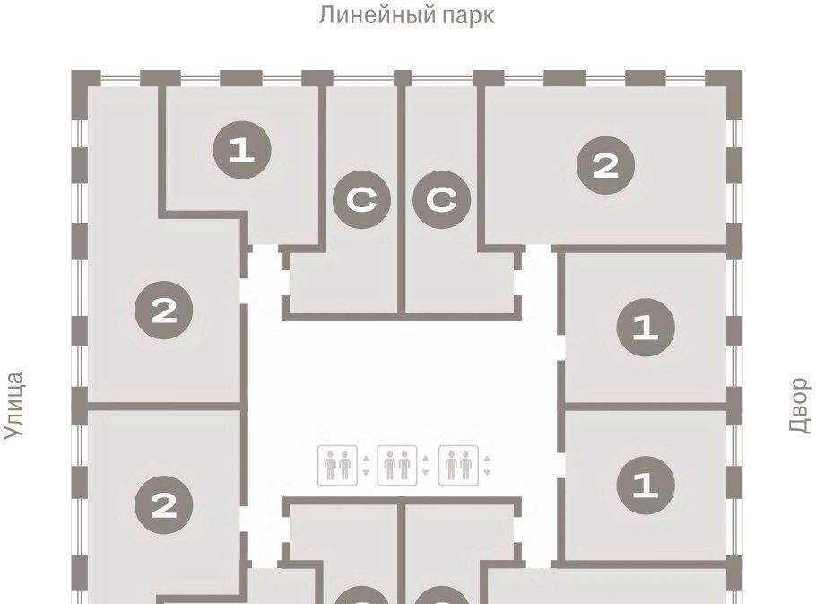 квартира г Тюмень р-н Калининский ЖК «Октябрьский на Туре» фото 2