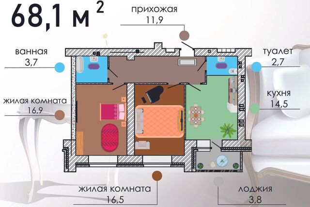 квартира р-н Советский дом 19/1 городской округ Воронеж фото