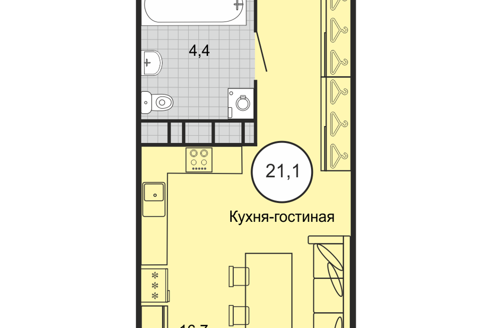 квартира р-н Шпаковский г Михайловск пер Князевский 1 фото 1