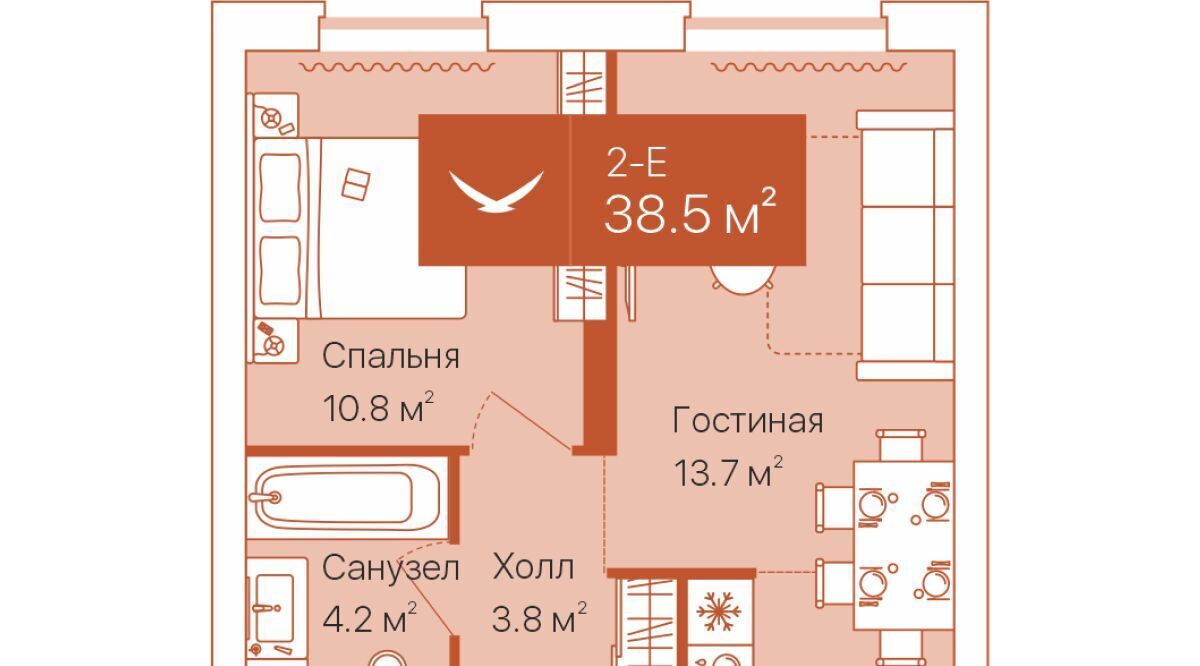 квартира г Тюмень р-н Ленинский ул Республики 204к/12 фото 1