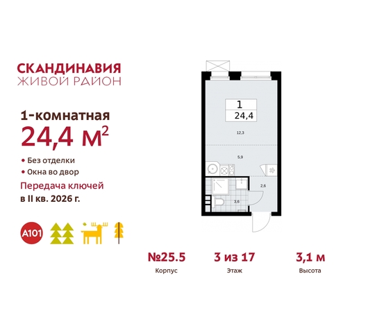 жилой район «Скандинавия» б-р Скандинавский 25/5 Сосенское, Бутово фото