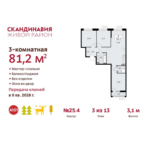 жилой район «Скандинавия» б-р Скандинавский 25/4 Сосенское, Бутово фото