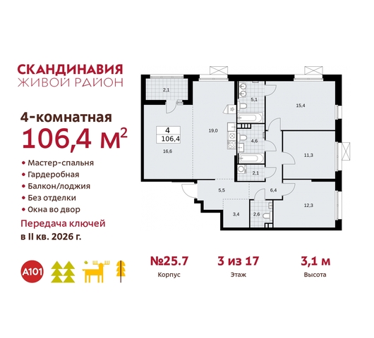 жилой район «Скандинавия» б-р Скандинавский 25/7 Сосенское, Бутово фото