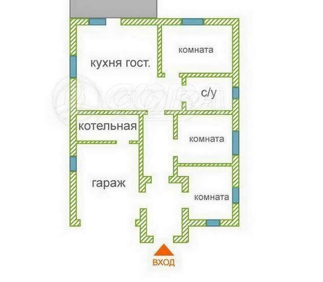 дом р-н Тюменский д Коняшина фото 3