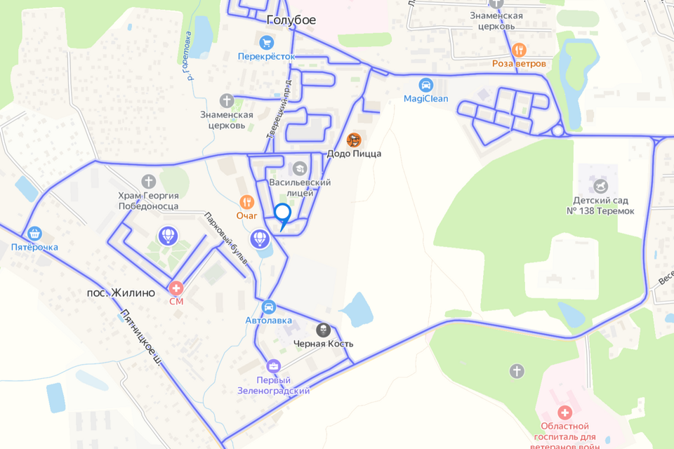 квартира городской округ Солнечногорск д Голубое б-р Парковый 2/3 фото 2