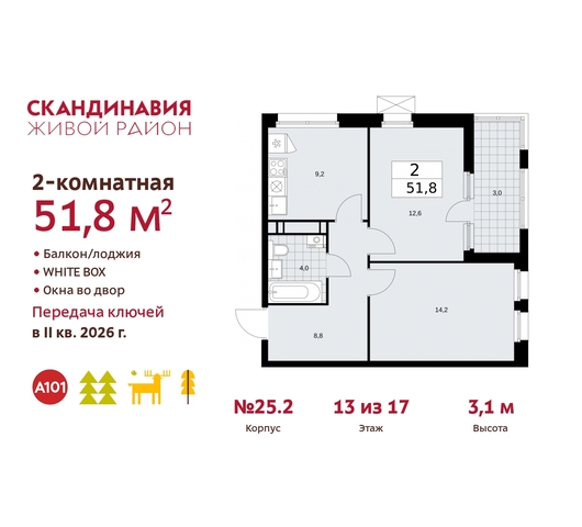 жилой район «Скандинавия» б-р Скандинавский 25/2 Сосенское, Бутово фото