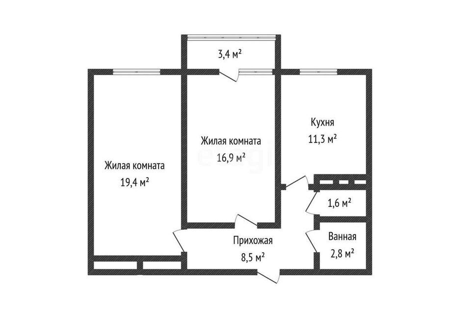 квартира г Краснодар р-н Карасунский муниципальное образование Краснодар, Валерия Гассия, 4/7 к 3 фото 4