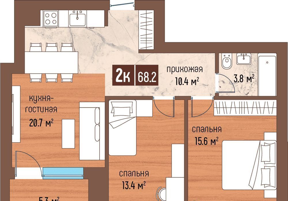 квартира р-н Светлогорский г Светлогорск ул Ольховая 32к/5 фото 1