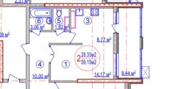 квартира г Уфа р-н Советский ул Пархоменко 123 фото 21