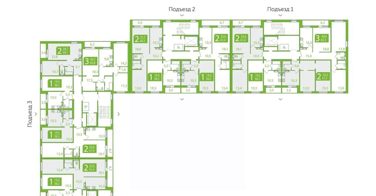 квартира г Томск р-н Октябрьский ул Пришвина 46 фото 2