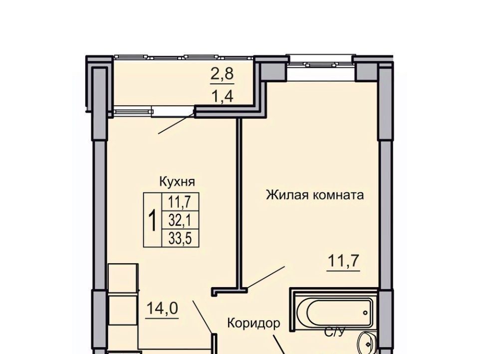 квартира г Волгоград р-н Кировский ЖК «Засекин» фото 1