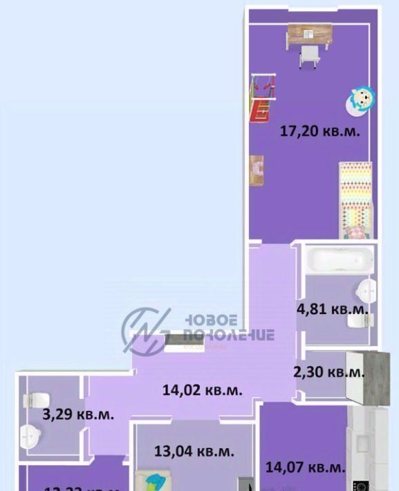 квартира г Омск р-н Центральный ул Завертяева 18к/12 фото 1
