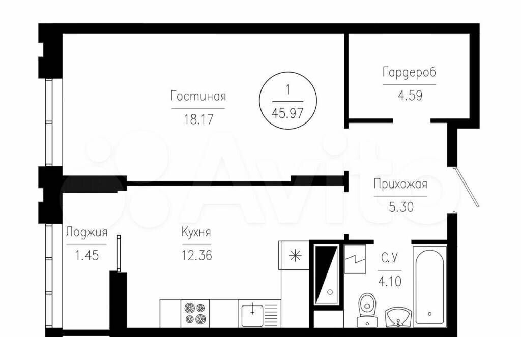 квартира г Пенза Пенза-4 ул Ладожская 9 ЖК «Лермонтов» р-н Октябрьский фото 6