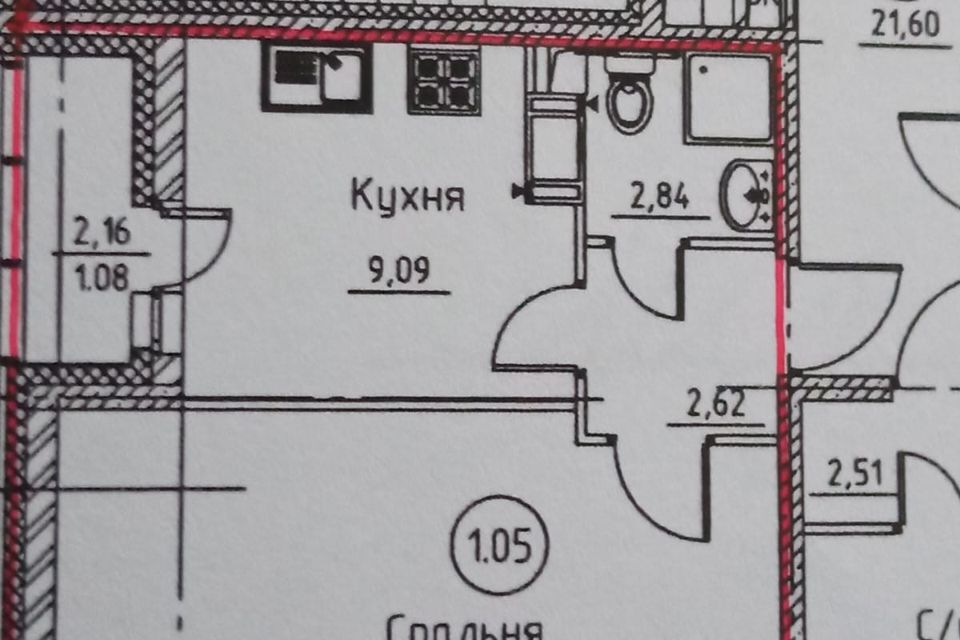 квартира р-н Всеволожский г Мурино б-р Менделеева 1 ЖК «Виктория (Мурино)» Муринское городское поселение фото 2