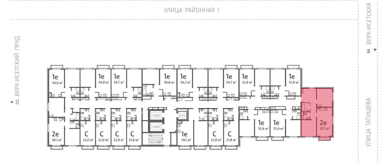 квартира г Екатеринбург Динамо ВИЗ ЖК Зеленый остров жилрайон фото 2