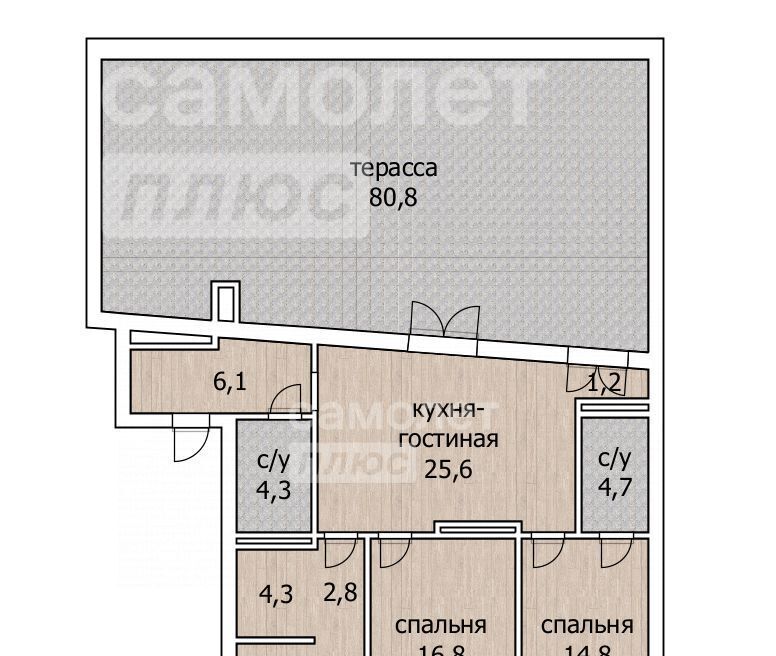 квартира г Уфа р-н Кировский ул Айская 63к/1 фото 30