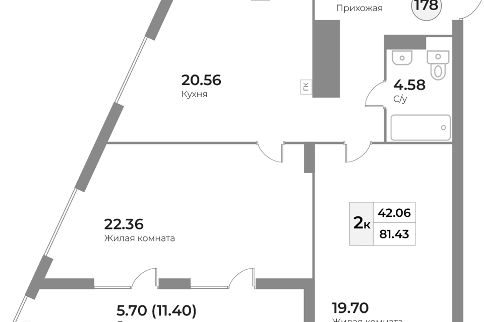 квартира г Калининград р-н Московский Калининград городской округ, Московский фото 1