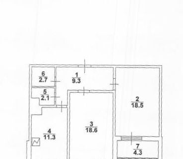 квартира г Саратов р-н Кировский Солнечный 2 ул им Академика Семенова Н.Н. 19 фото 11