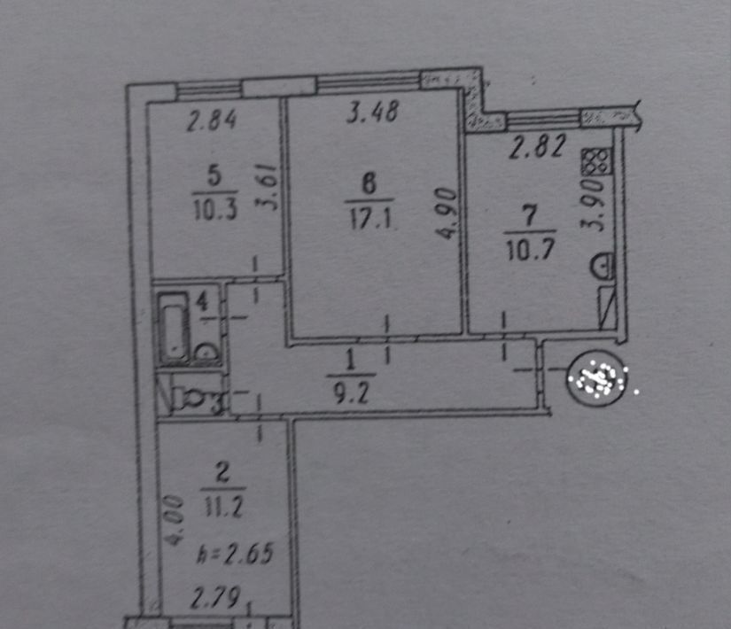 квартира г Омск р-н Кировский ул Дмитриева 1/3 Кировский АО фото 9