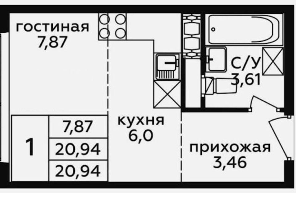 квартира г Балашиха Балашиха городской округ, улица Бояринова, 23 фото 9