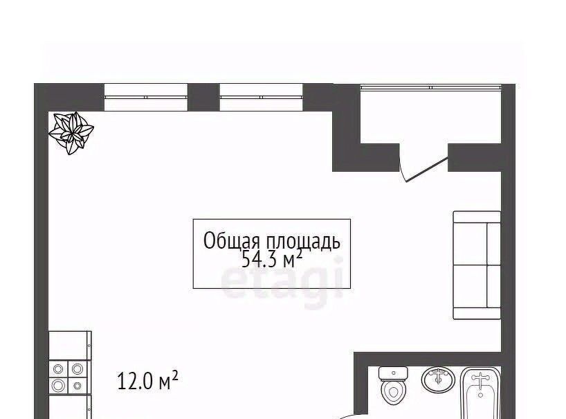 квартира г Новосибирск р-н Октябрьский Октябрьская ул Кирова 50 фото 23