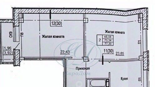 квартира г Новосибирск р-н Ленинский Чистая Слобода ул Спортивная 13 жилой район «Чистая Слобода» Площадь Маркса фото 28