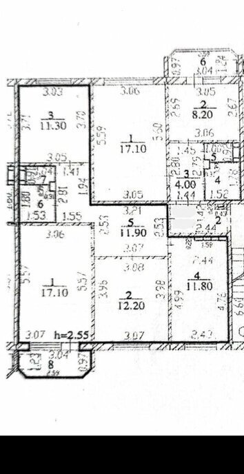 квартира г Чебоксары р-н Ленинский улица П. В. Дементьева, 20к 2 фото 21