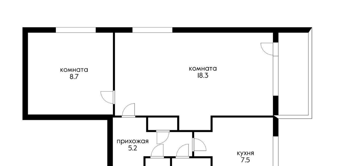 квартира г Краснодар р-н Прикубанский Фестивальный ул им. Воровского 223 фото 18