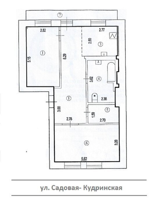 квартира г Москва метро Баррикадная ул Садовая-Кудринская 8-10-12 фото 23